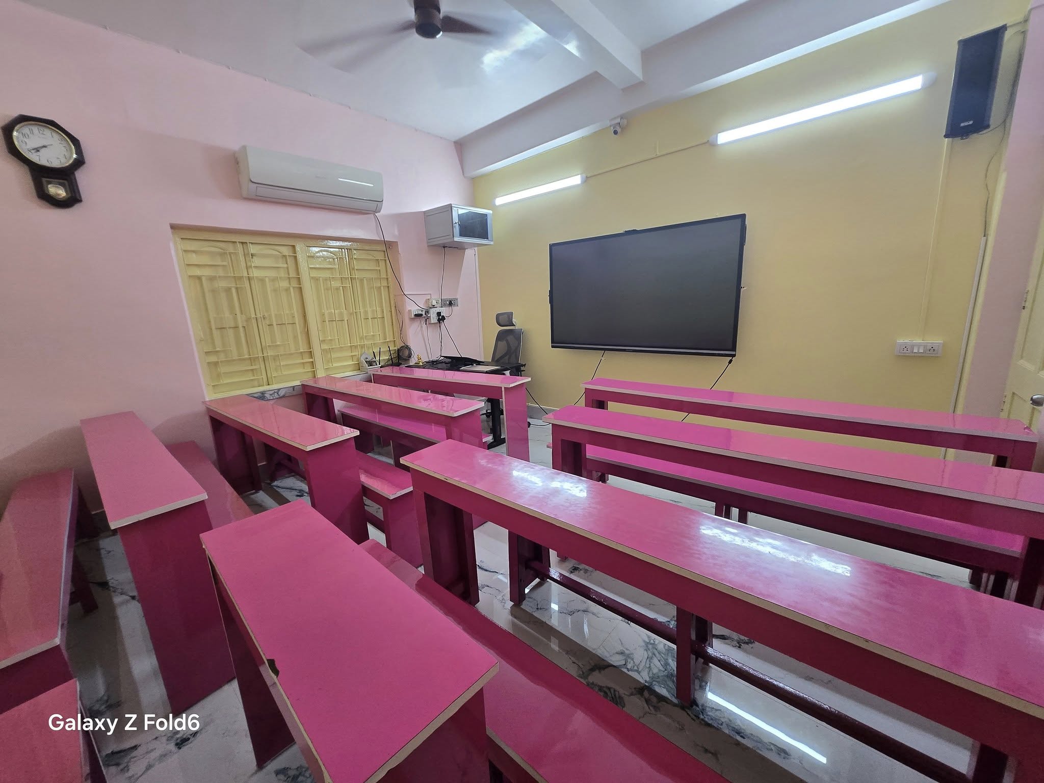 Classroom with modern facilities